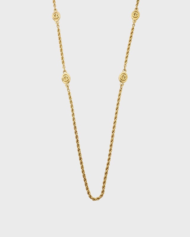 DIOR CDラウンドロングチェーンネックレス | Hedy