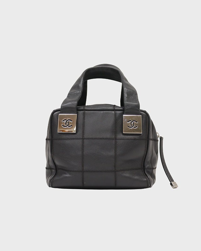 CHANEL キャビアスキンチョコバーハンドバッグ | Hedy
