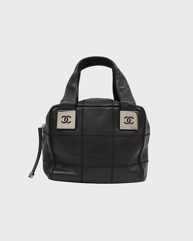 CHANEL キャビアスキンチョコバーハンドバッグ | Hedy