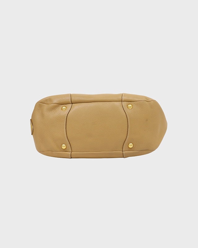 PRADA ロゴ金具レザーハンドバッグ | Hedy