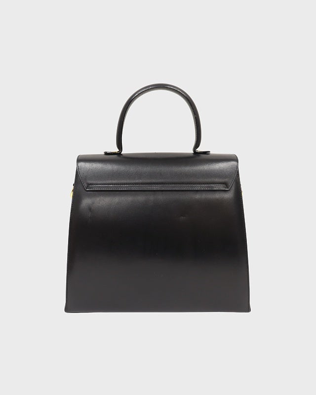 Ferragamo ガンチーニ金具レザーハンドバッグ | Hedy