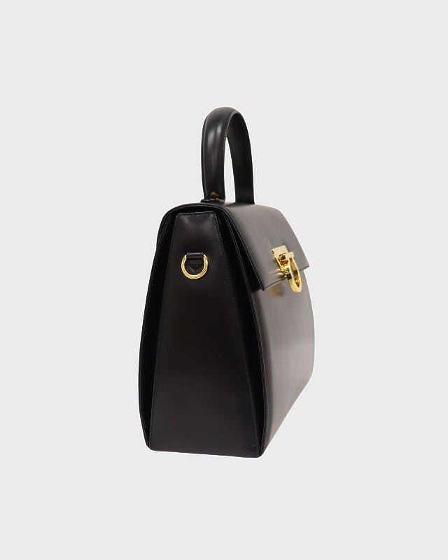 Ferragamo ガンチーニ金具レザーハンドバッグ | Hedy