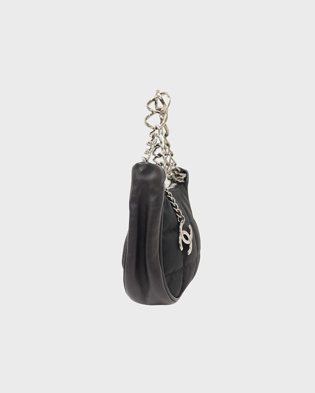 CHANEL チョコバーナイロンレザーチェーンハンドバッグ | Hedy