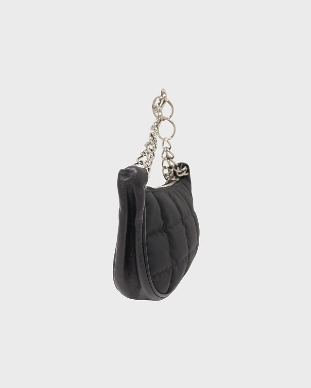 CHANEL チョコバーナイロンレザーチェーンハンドバッグ | Hedy