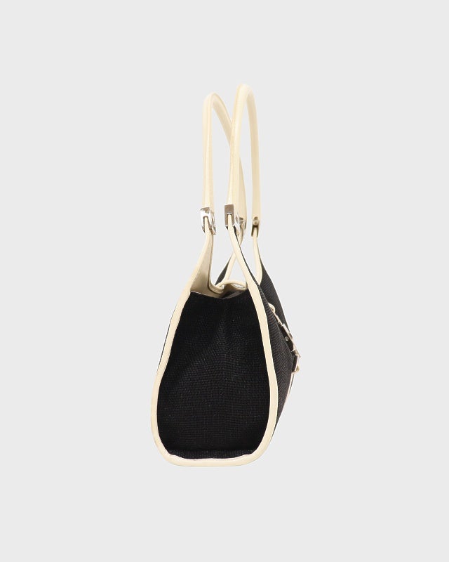 GUCCI ジャッキーキャンバスレザーハンドバッグ | Hedy