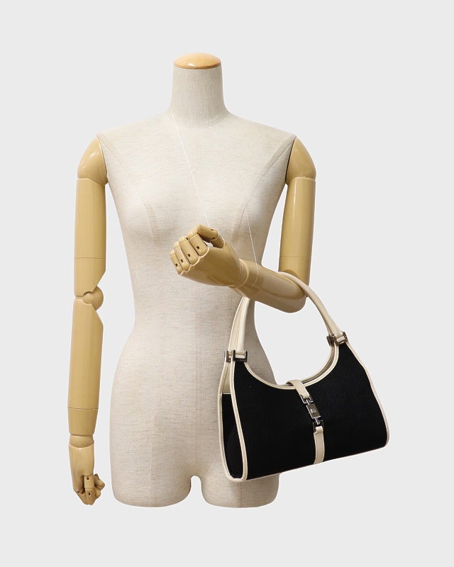 GUCCI ハンドバッグ　GGキャンバス ジャッキー シルバー金具 GUCCI ジャッキーキャンバスレザーハンドバッグ | Hedy