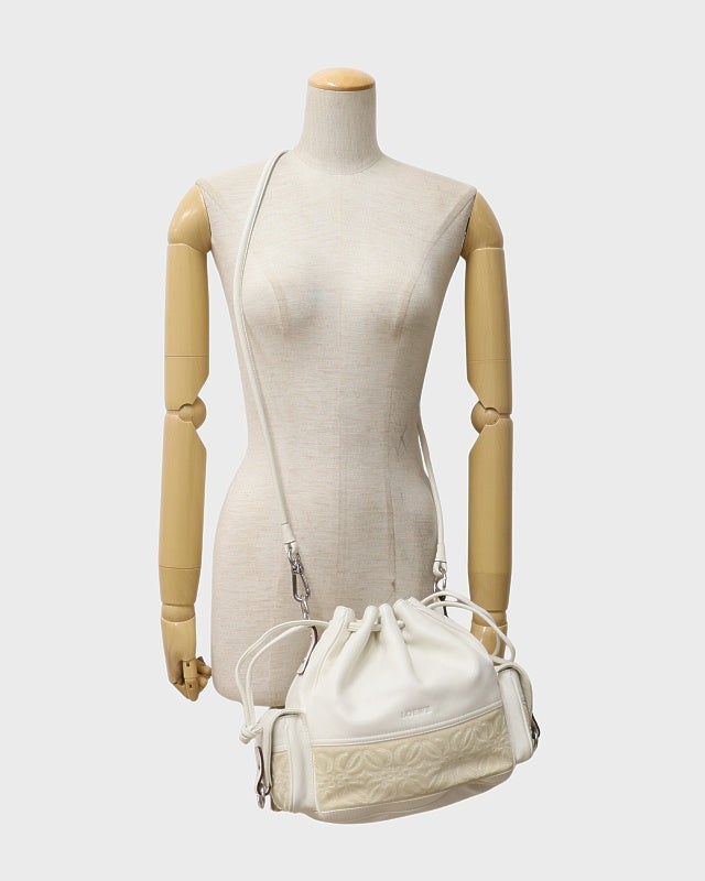 LOEWE アナグラムスエードレザーショルダーバッグ | Hedy
