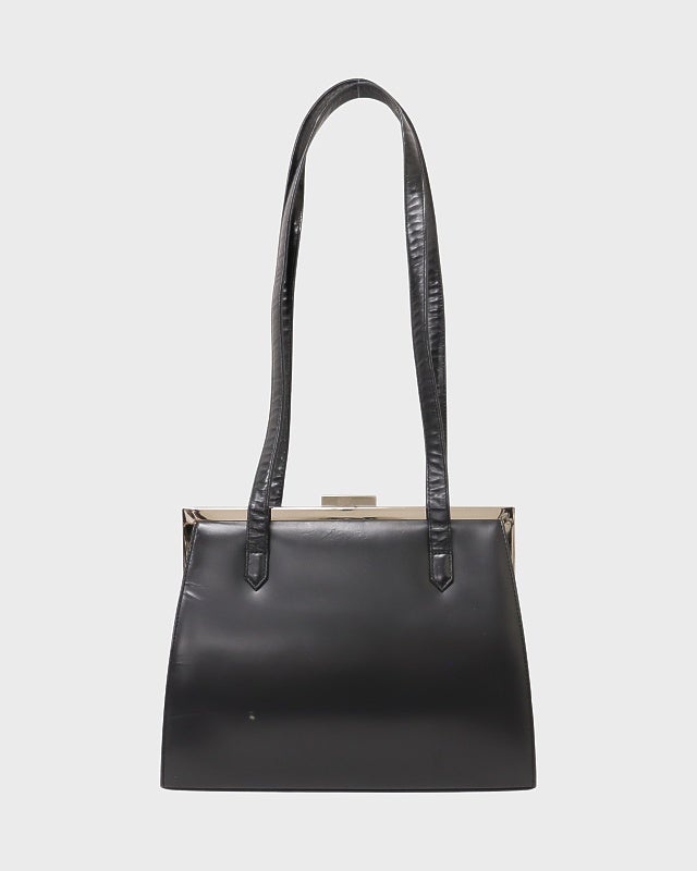 YSL ロゴ金具レザーショルダーバッグ | Hedy