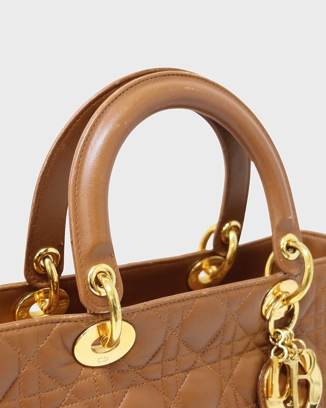 DIOR レディディオールレザーハンドバッグ | Hedy