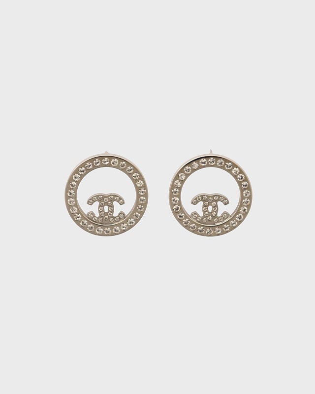 CHANEL COCOラインストーンピアス | Hedy
