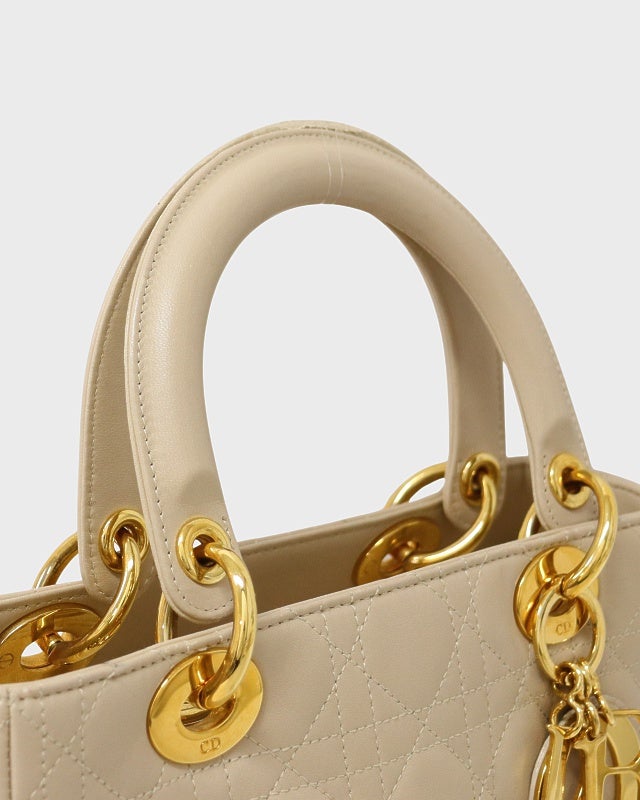 DIOR レディディオールレザーハンドバッグ | Hedy