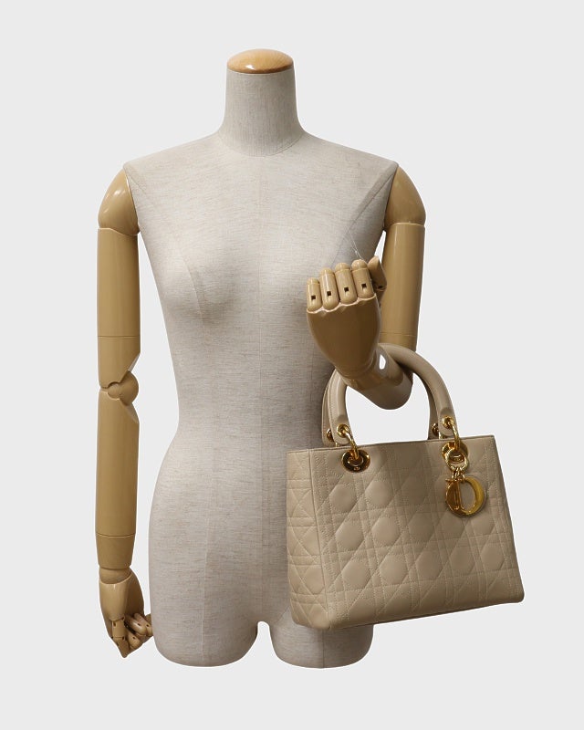 DIOR レディディオールレザーハンドバッグ | Hedy