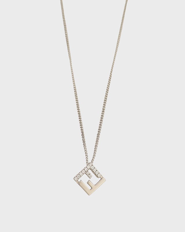FENDI FFロゴラインストーンネックレス | Hedy