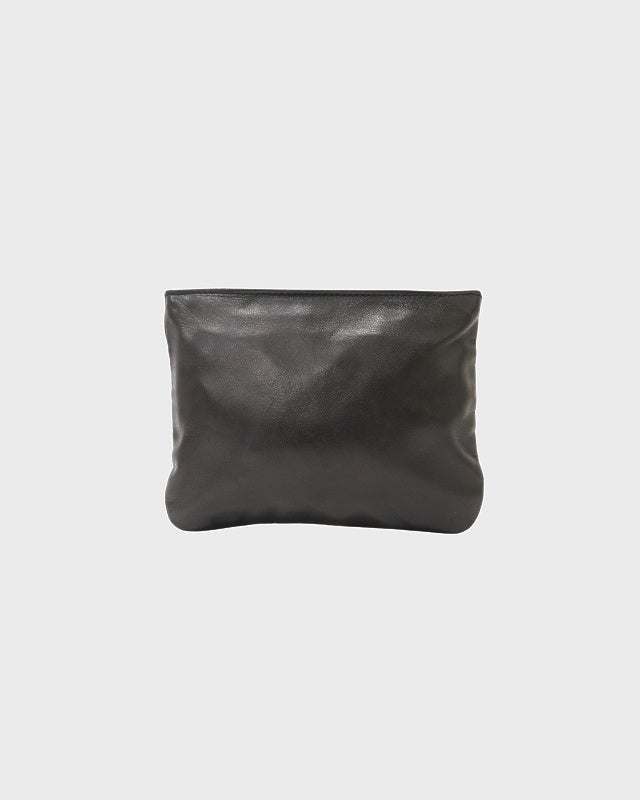 Hoodlum ブラック レザー ポーチ LOEWE アナグラムレザーポーチ | Hedy