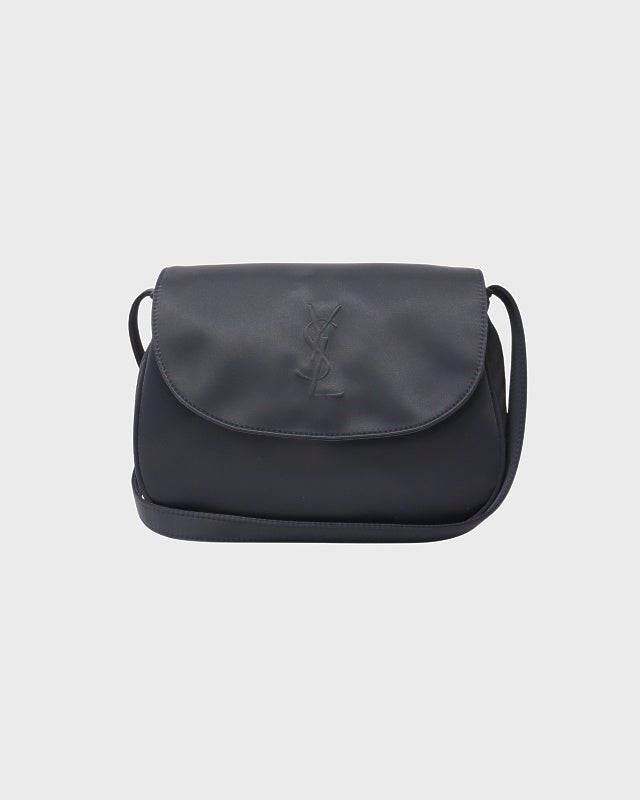 YSL ロゴステッチレザーショルダーバッグ | Hedy