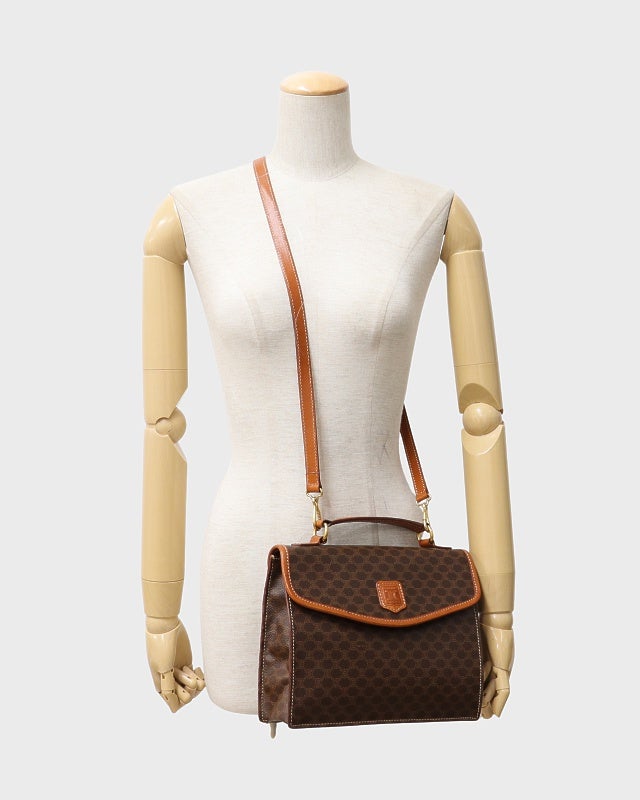 CELINE マカダム柄ブラゾン刻印2Wayバッグ | Hedy