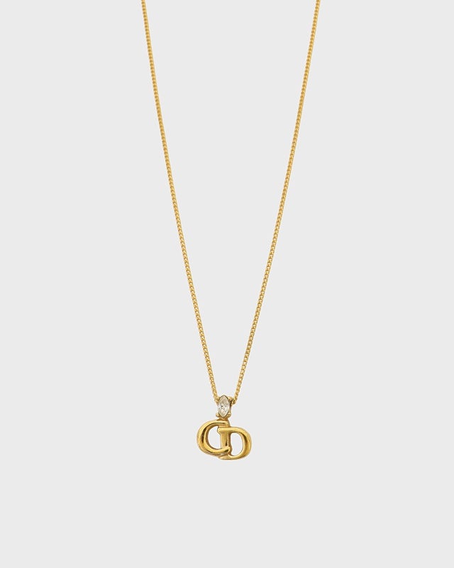 DIOR CDラインストーンネックレス | Hedy