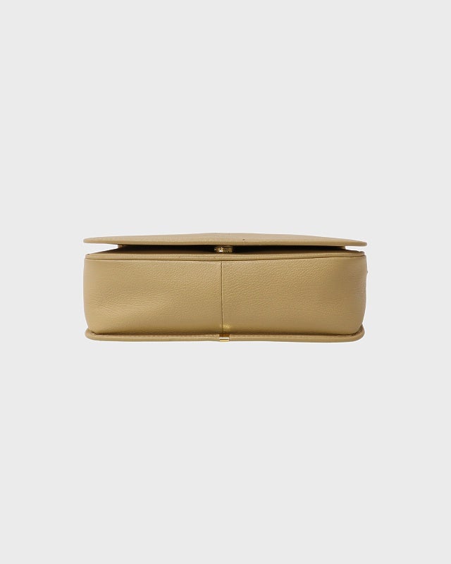 YSL ロゴステッチレザーショルダーバッグ | Hedy