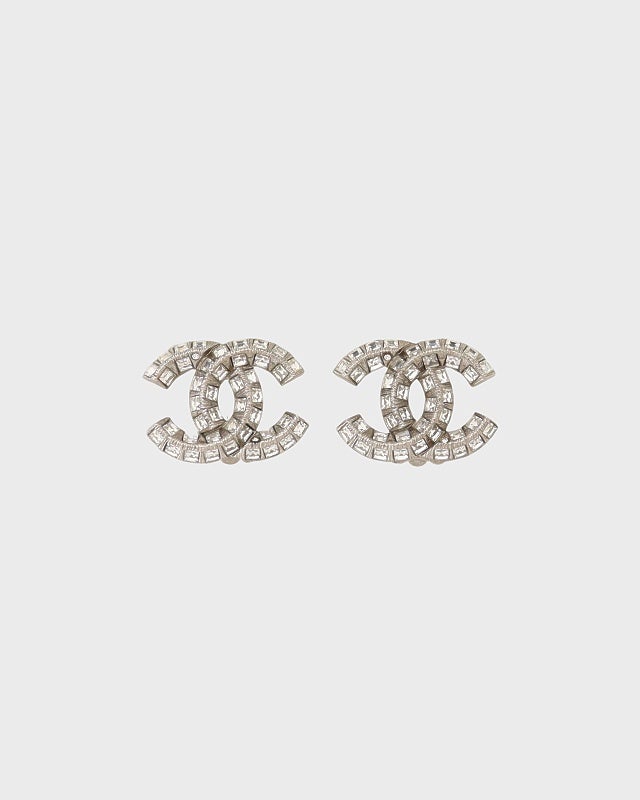 CHANEL COCOラインストーンイヤリング | Hedy