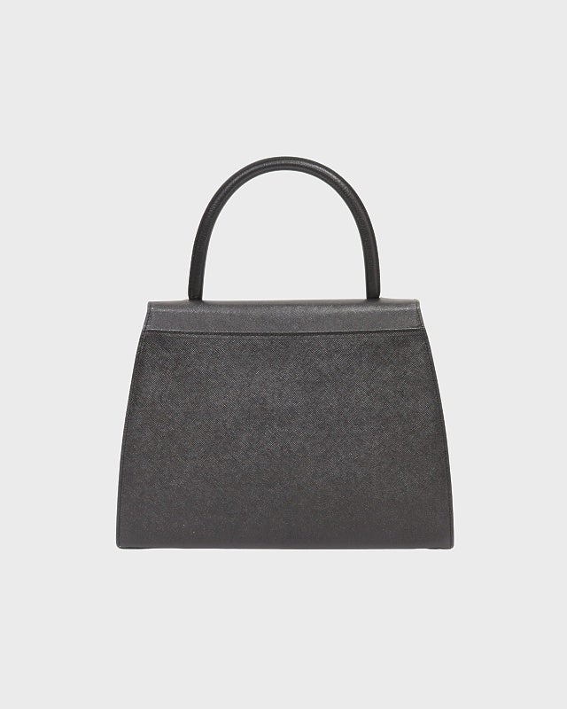 YSL ロゴ刻印レザーハンドバッグ | Hedy