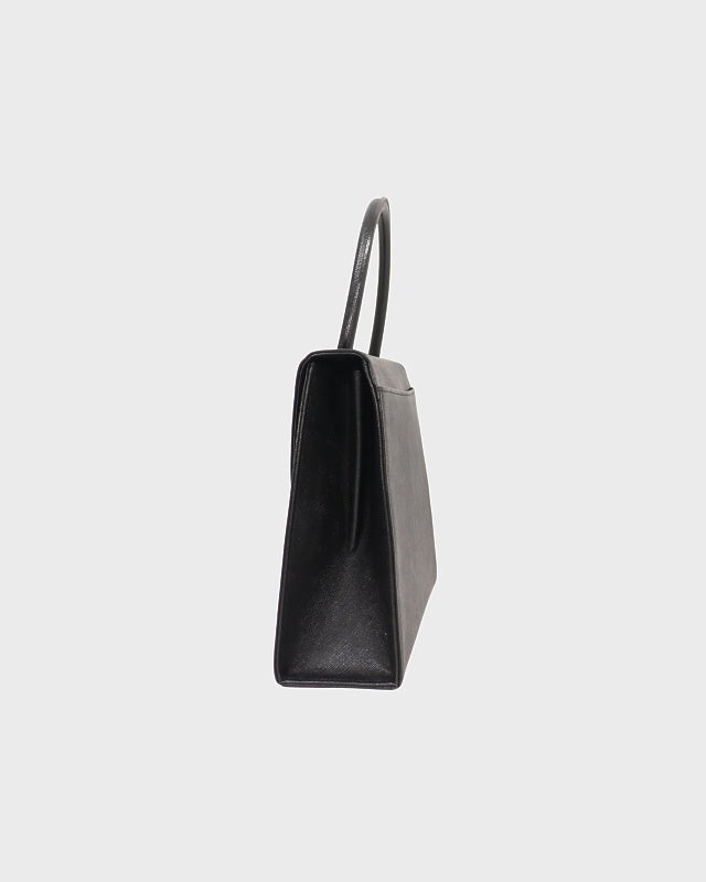 YSL ロゴ刻印レザーハンドバッグ | Hedy
