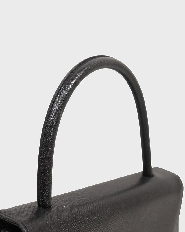YSL ロゴ刻印レザーハンドバッグ | Hedy