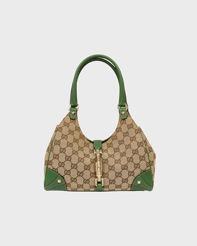 ♡限界割引き♡ 【美品】GUCCI ジャッキー GGキャンバス ハンドバッグ GUCCI ニュージャッキーGGキャンバスハンドバッグ | Hedy