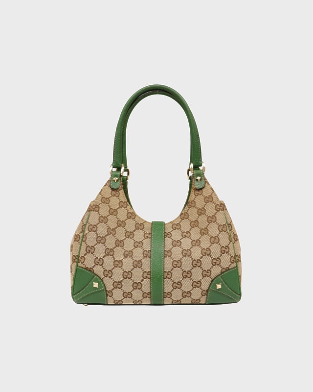 GUCCI ニュージャッキーGGキャンバスハンドバッグ | Hedy