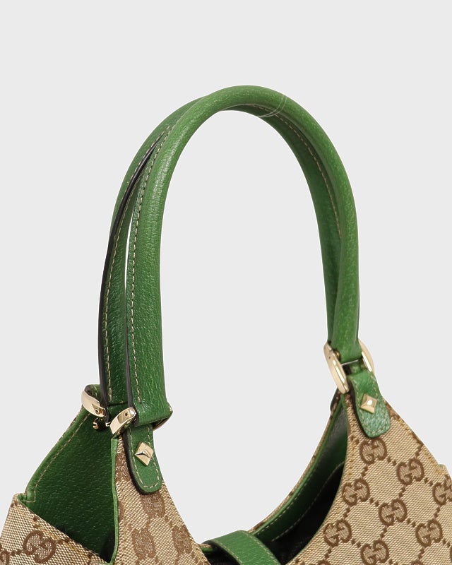 GUCCI ニュージャッキーGGキャンバスハンドバッグ | Hedy
