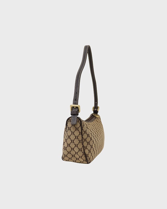 CELINE マカダム柄キャンバスワンショルダーバッグ | Hedy