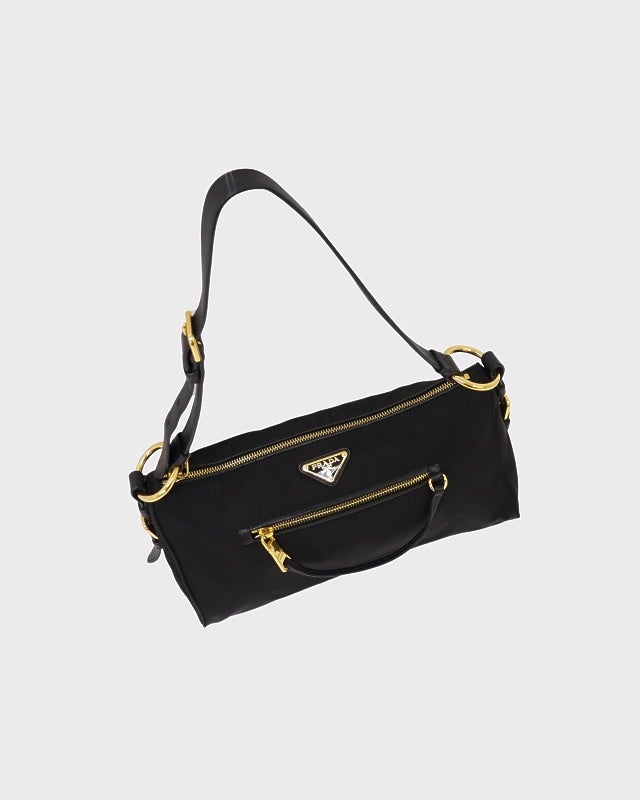 PRADA 三角ロゴ金具ナイロンレザーワンショルダーバッグ | Hedy