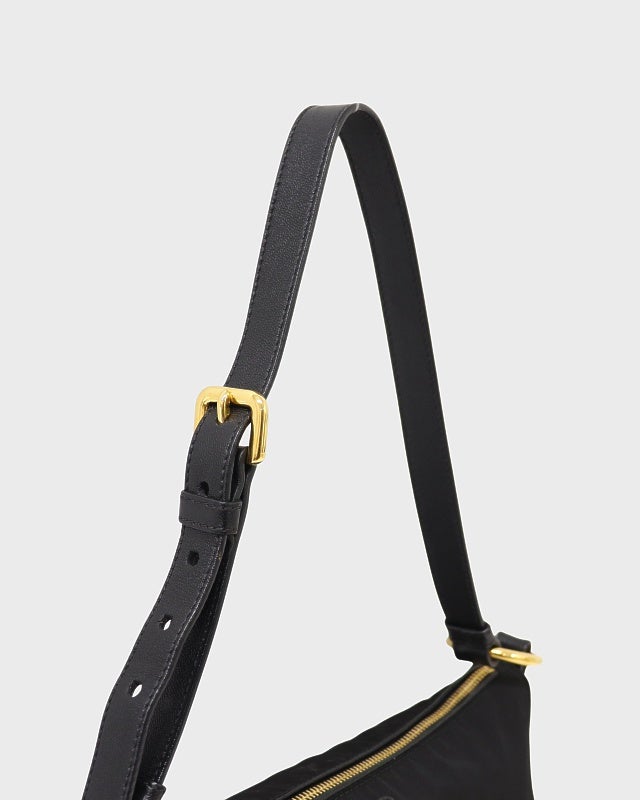 PRADA 三角ロゴ金具ナイロンレザーワンショルダーバッグ | Hedy