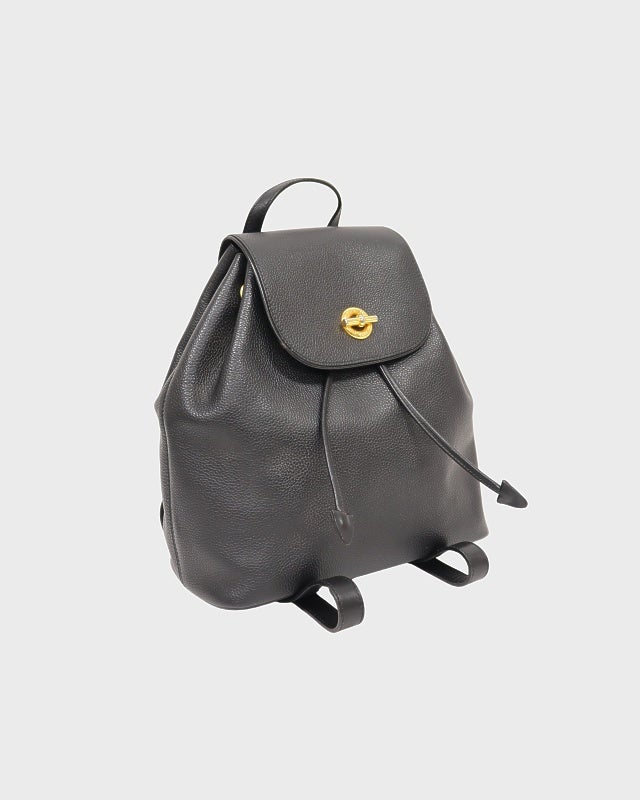 CELINE リュックサック バックパック サークルロゴ金具 ナイロン レッド CELINE サークルロゴ金具レザーリュックサック | Hedy