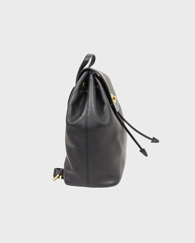 CELINE サークルロゴ金具レザーリュックサック | Hedy