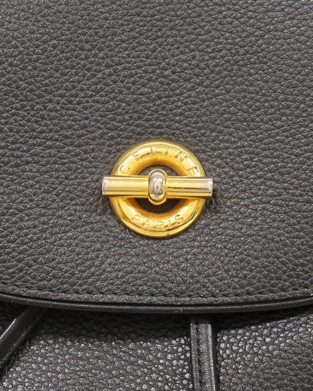 CELINE サークルロゴ金具レザーリュックサック | Hedy
