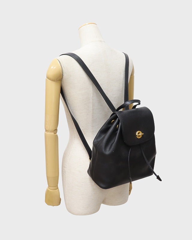 CELINE サークルロゴ金具レザーリュックサック | Hedy