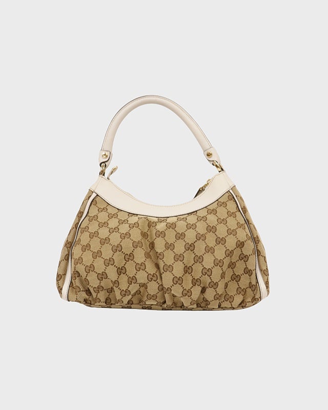 【極美品】グッチ アビー GGキャンバス ワンショルダー ホーボー バッグ GUCCI アビーGGワンショルダーバッグ | Hedy