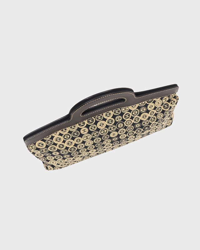 CHANEL COCOコットンレザーハンドバッグ | Hedy