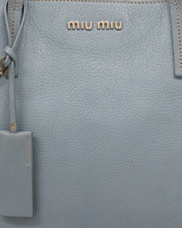 miu miu ロゴレザーショルダーバッグ | Hedy