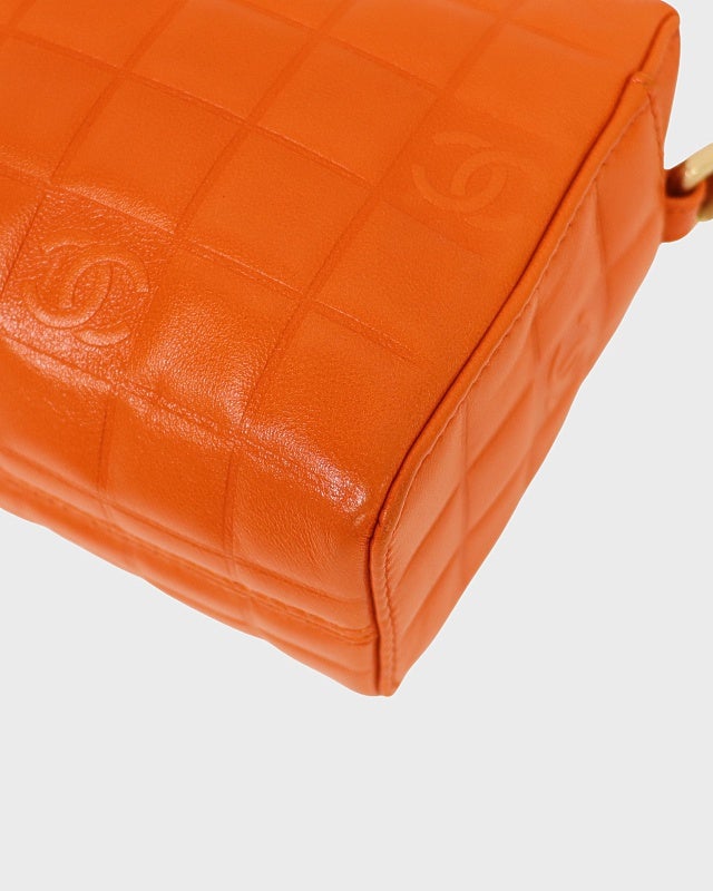 CHANEL チョコバーラムスキンワンショルダーバッグ | Hedy