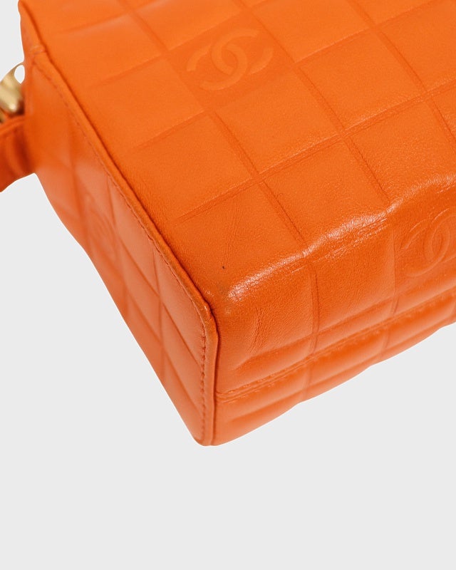 CHANEL チョコバーラムスキンワンショルダーバッグ | Hedy
