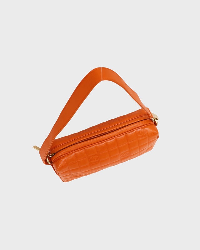 CHANEL チョコバーラムスキンワンショルダーバッグ | Hedy