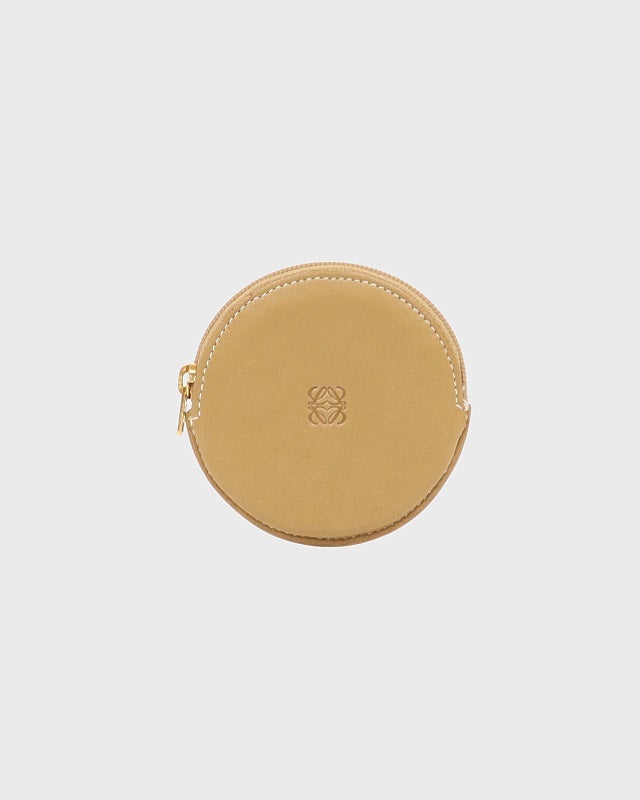 LOEWE ゴールド 円形ケース LOEWE アナグラムコインケース | Hedy