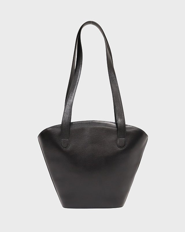 Christian Dior ディオール オーバル型ショルダーバッグ 黒革 DIOR CDオーバルレザーショルダーバッグ | Hedy