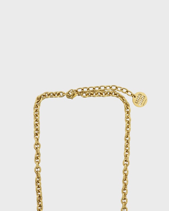 miu miu ロゴチェーンネックレス | Hedy