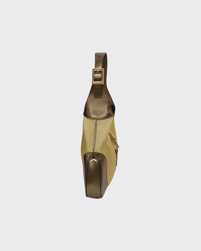 GUCCI ジャッキーキャンバスレザーワンショルダーバッグ | Hedy