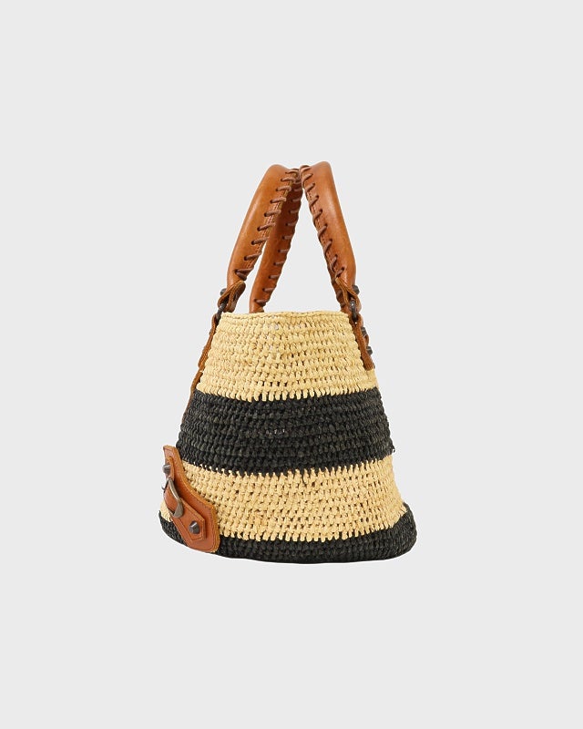 BALENCIAGA ラフィアレザートートバッグ | Hedy