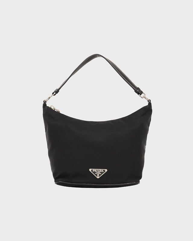 PRADA 三角ロゴ金具ナイロンレザーワンショルダーバッグ | Hedy