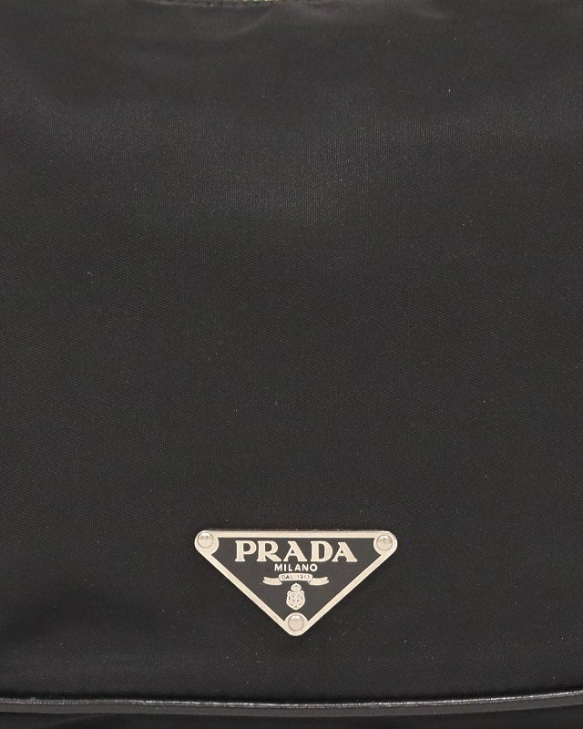 PRADA 三角ロゴ金具ナイロンレザーワンショルダーバッグ | Hedy