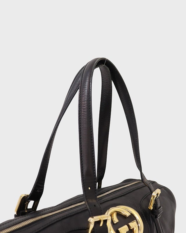 GUCCI インターロッキングレザーハンドバッグ | Hedy